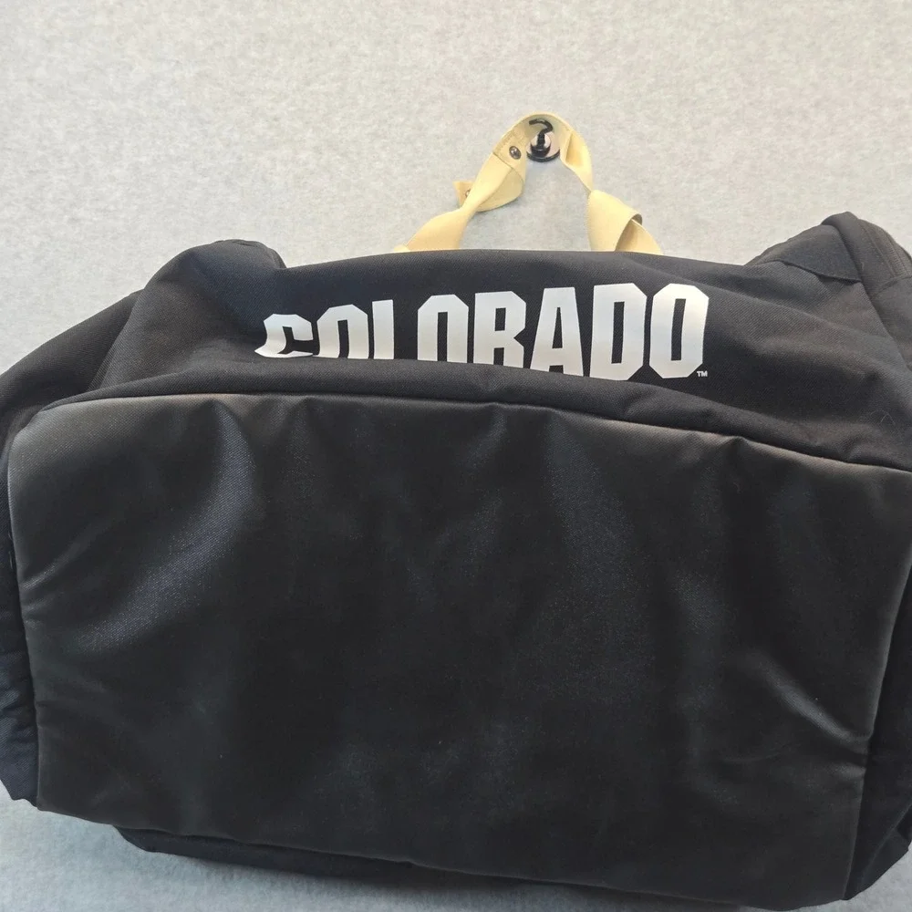 Nike Utility Power Colorado Buffaloes Duffel Bag Black Gold CU Training Gym Bag